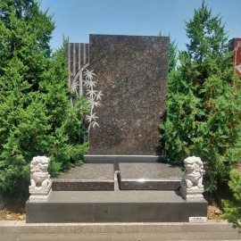 廊坊市万桐园公墓传统立碑墓型2号