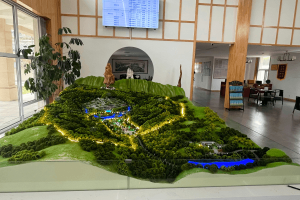 易县万福陵园全景模型图