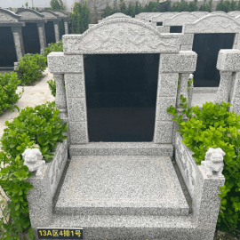 易县万福陵园传统立碑墓型3号