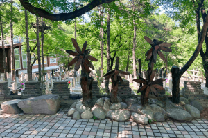 金山陵园景观图