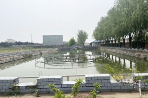北京市大兴区天堂公墓园区湖景图